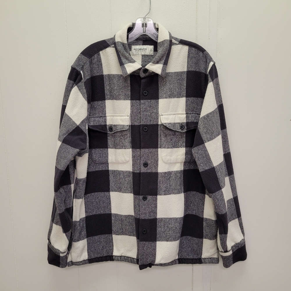 Abercrombie & Fitch Soft A&F Collection Buffalo Plaid Long Sleeve  Flannel Shirt